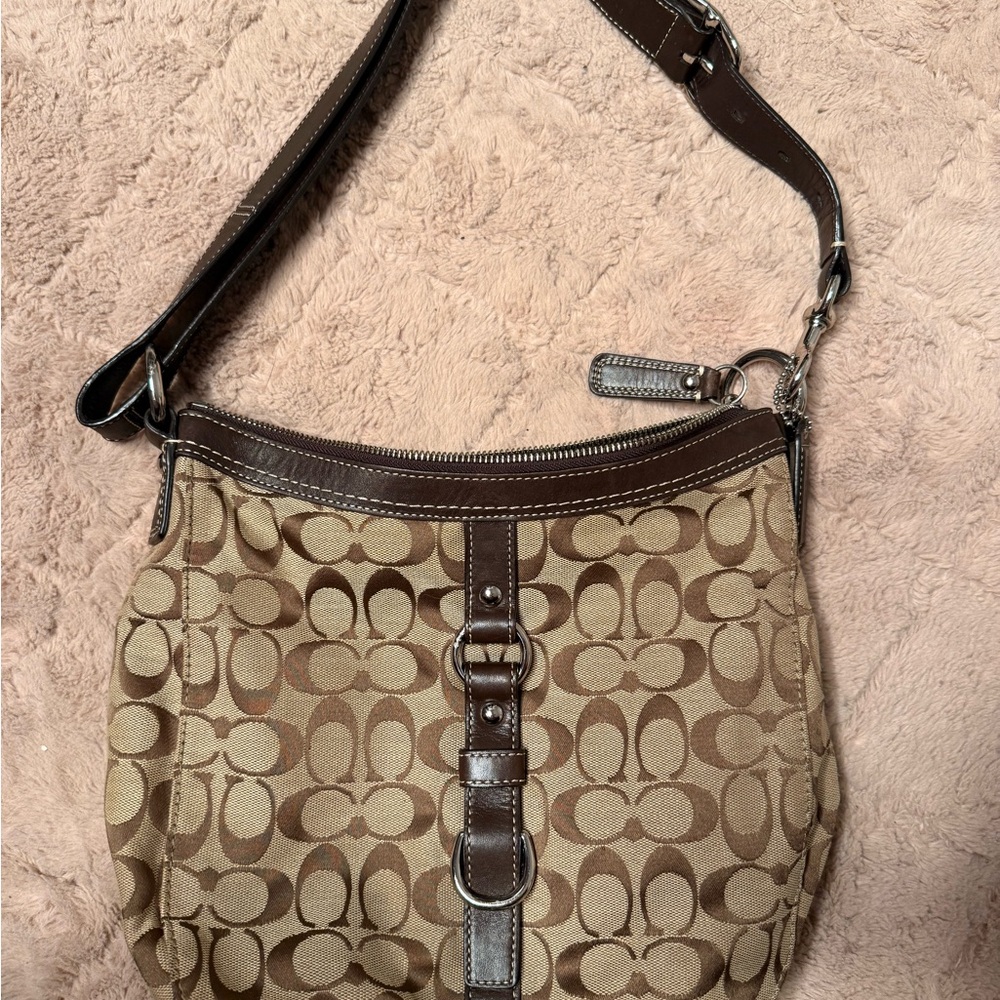 Coach Chelsea Brown Signature Shoulder Bag